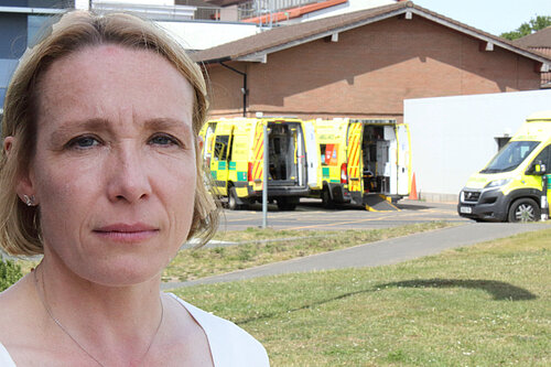Helen at a local hospital