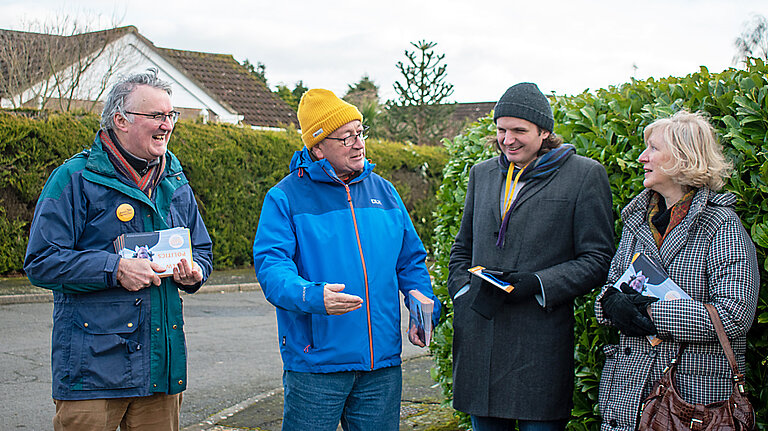 Lib Dems campaigning Lib Dems campaigning