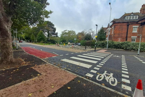 New pedestrian and cycle crossing